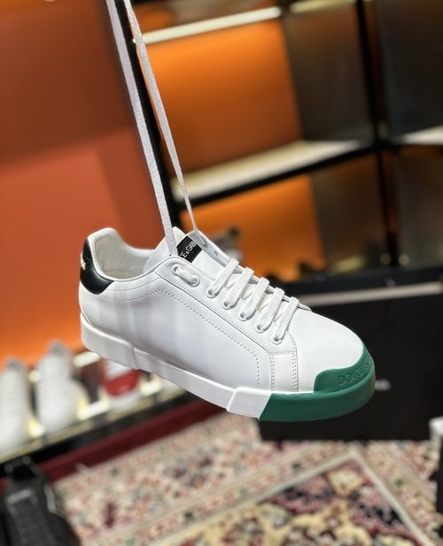 Dolce & Gabbana DG Luminous Low-top Leather Casual Sneakers