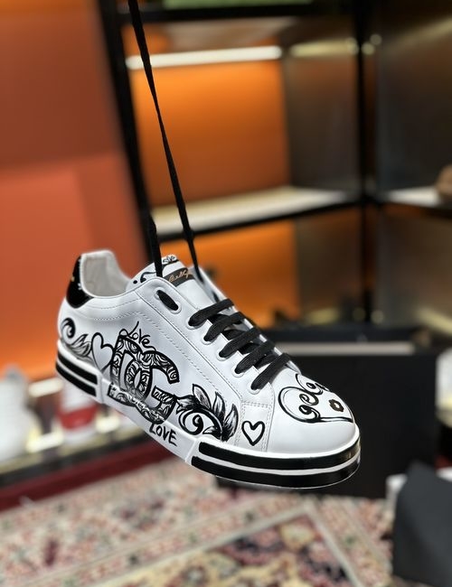 Dolce & Gabbana DG Luminous Low-top Cowhide Casual Shoes