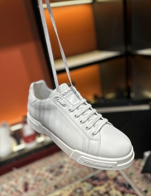 Dolce & Gabbana DG Luminous Low-top Leather Casual Sneakers