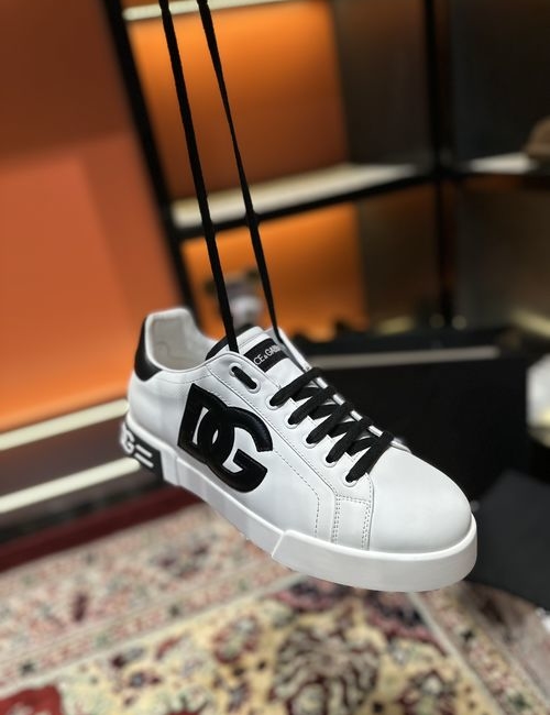 Dolce & Gabbana DG Luminous Low-top Leather Casual Sneakers