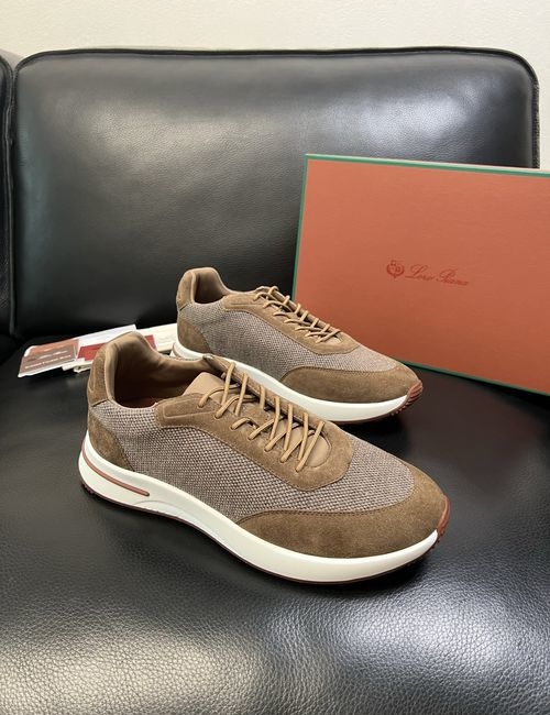 Loro Piana LP Cowhide Stitching Casual Sneakers