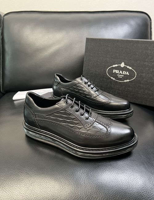 Prada Genuine Leather Casual Dress Shoes