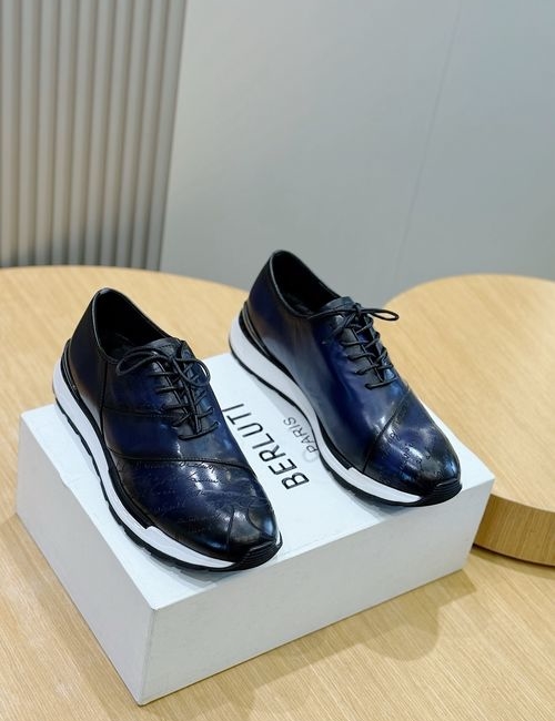 Berluti Fast Track Patina Leather Sneakers