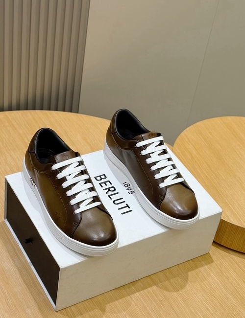 Berluti Fast Track Patina Leather Sneakers