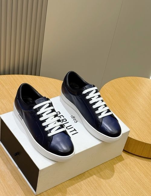 Berluti Fast Track Patina Leather Sneakers