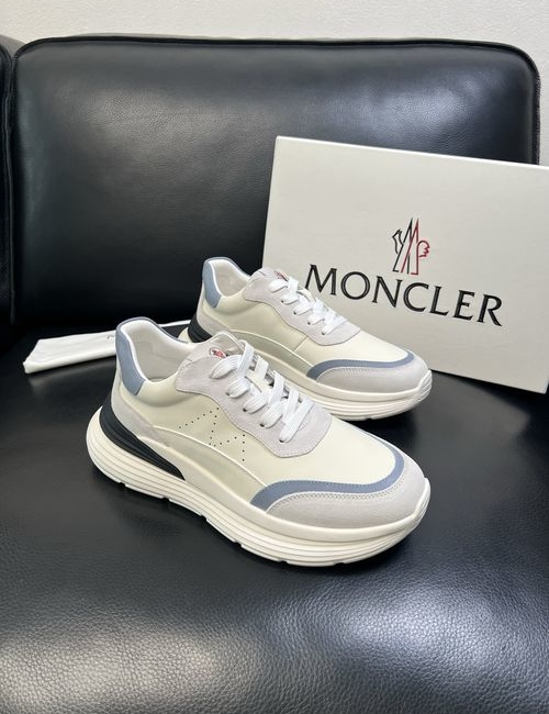 Moncler Premium Leather Stitched Comfortable Shoes