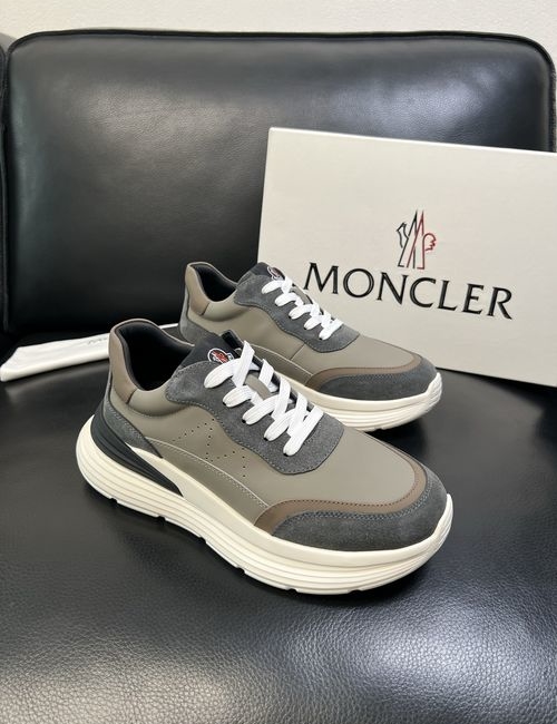 Moncler Premium Leather Stitched Comfortable Shoes