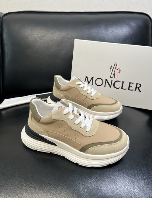 Moncler Premium Leather Stitched Comfortable Shoes