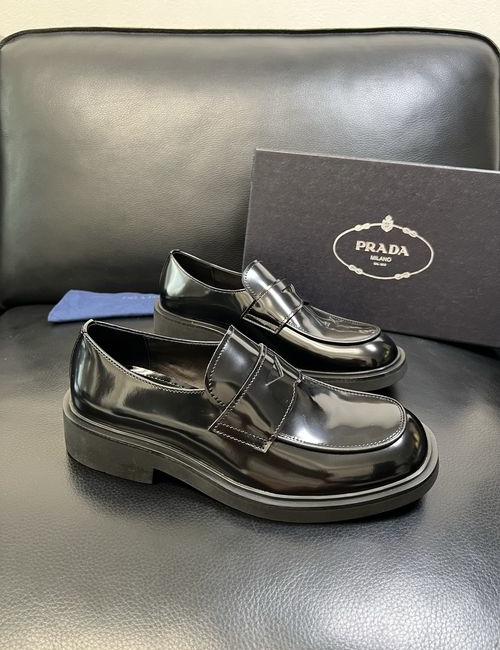 Prada Genuine Leather Loafers With Original Sole