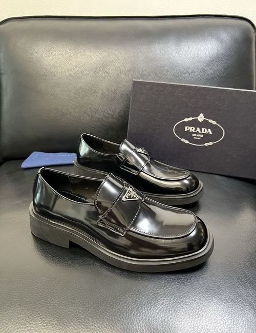Prada Genuine Leather Loafers With Original Sole