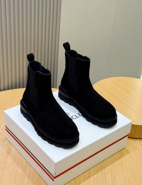 Moncler High-top Suede Leather Hiking Boots
