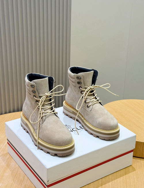 Moncler High-top Suede Leather Hiking Boots