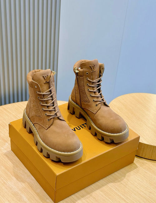 Louis Vuitton LV Checker Flat Boots With Damier Pattern