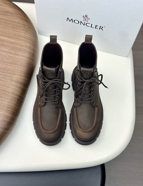 Moncler High-top Suede Leather Hiking Boots