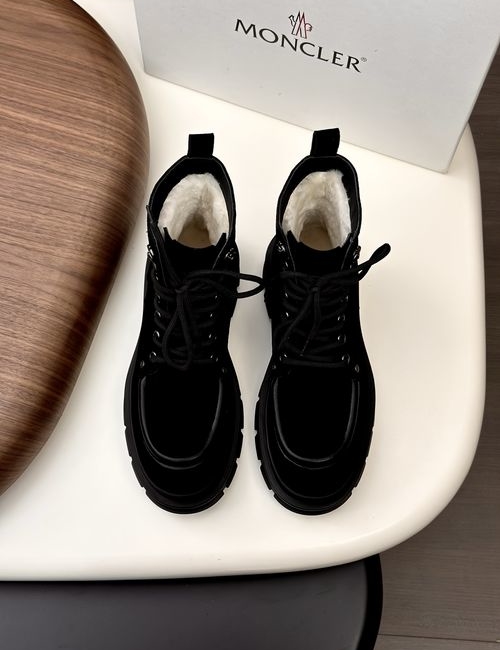 Moncler High-top Suede Leather Hiking Boots