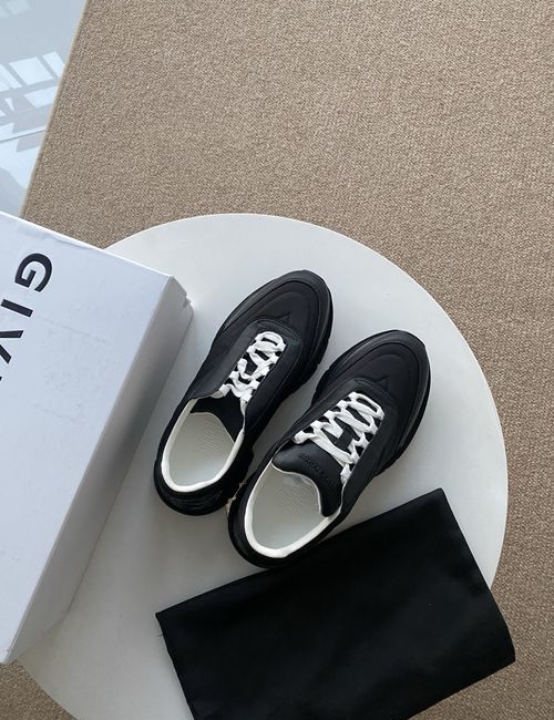 Givenchy Low-top Leather Nylon Canvas Sneakers
