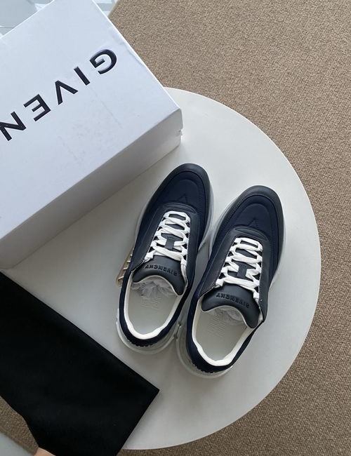 Givenchy Low-top Leather Nylon Canvas Sneakers