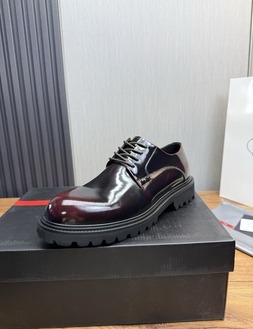 Prada Trendy Leather Shoes Foam Sole