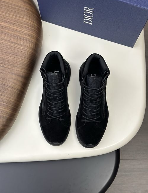 Christian Dior CD Lace-up High-top Boots With Logo Details