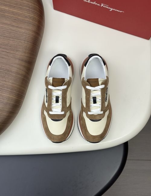 Ferragamo Gancini Premium Leather Casual Shoes