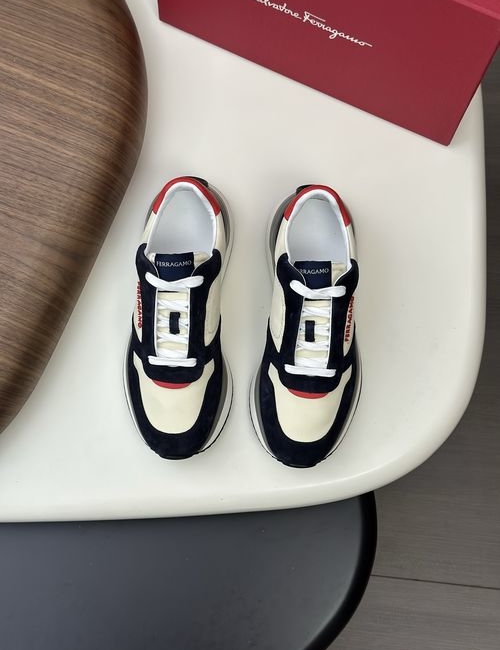 Ferragamo Gancini Premium Leather Casual Shoes