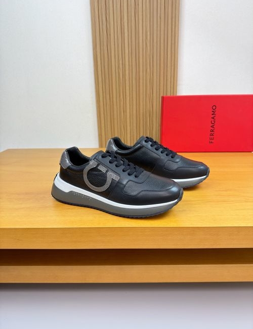 Ferragamo Casual Sneakers With Cowhide Upper