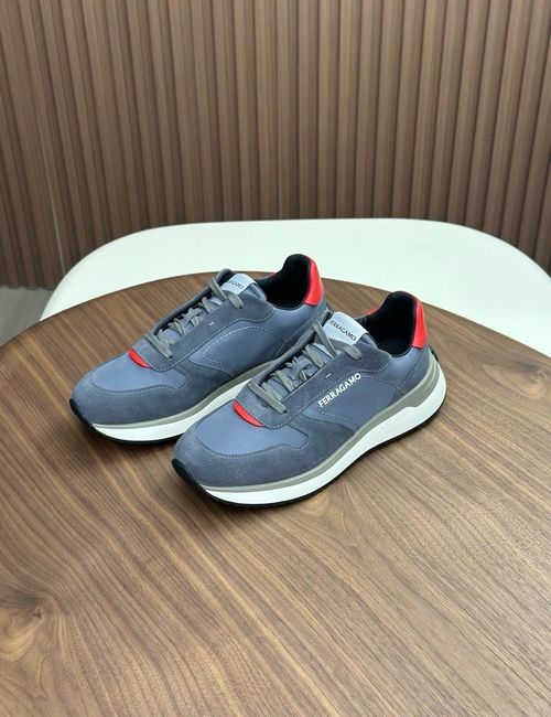 Ferragamo Premium Cowhide Casual Shoes Foam Sole