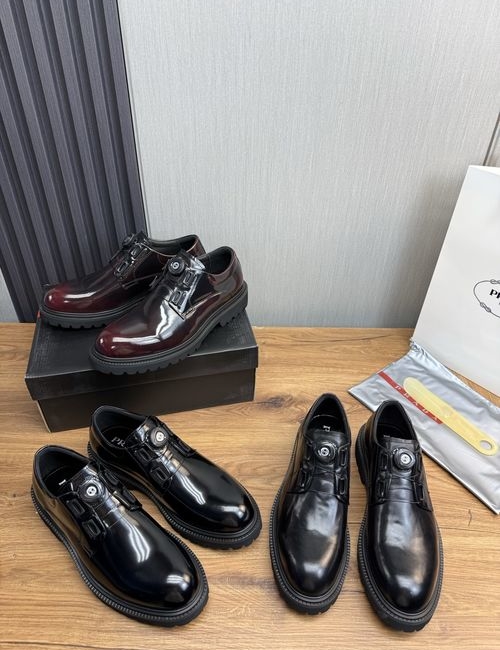 Prada Cow Leather Upper Casual Shoes