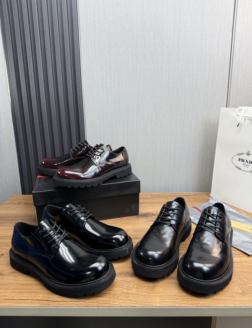 Prada Cow Leather Upper Casual Shoes