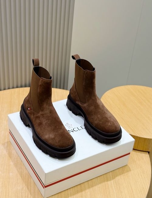 Moncler High-top Suede Leather Hiking Boots