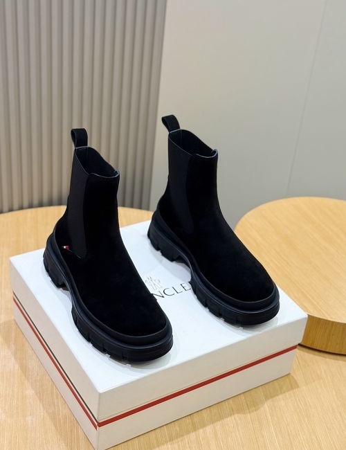 Moncler High-top Suede Leather Hiking Boots