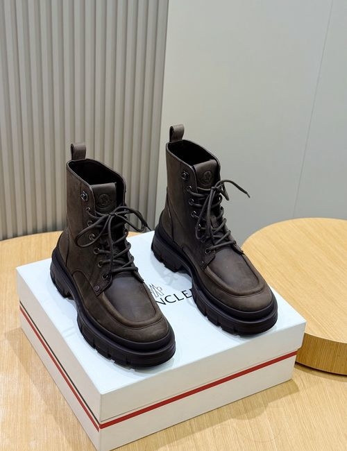 Moncler High-top Suede Leather Hiking Boots