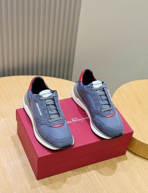 Ferragamo Sneaker-inspired Casual Leather Shoes