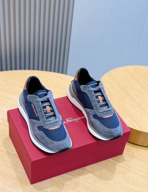 Ferragamo Sneaker-inspired Casual Leather Shoes