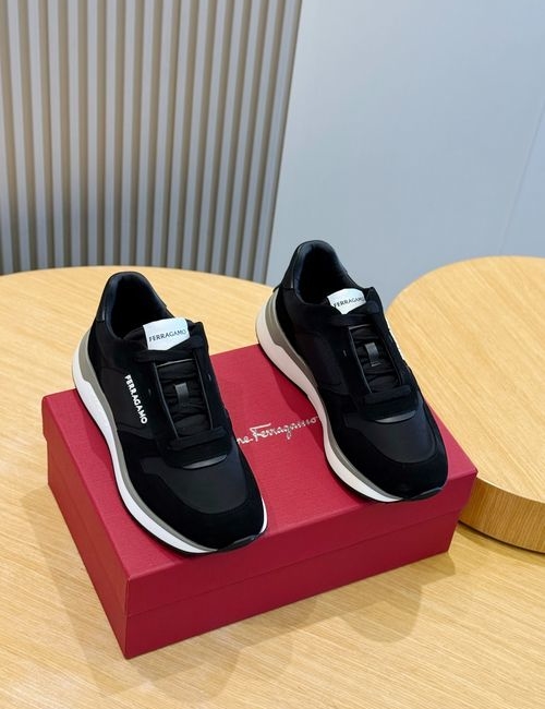 Ferragamo Sneaker-inspired Casual Leather Shoes