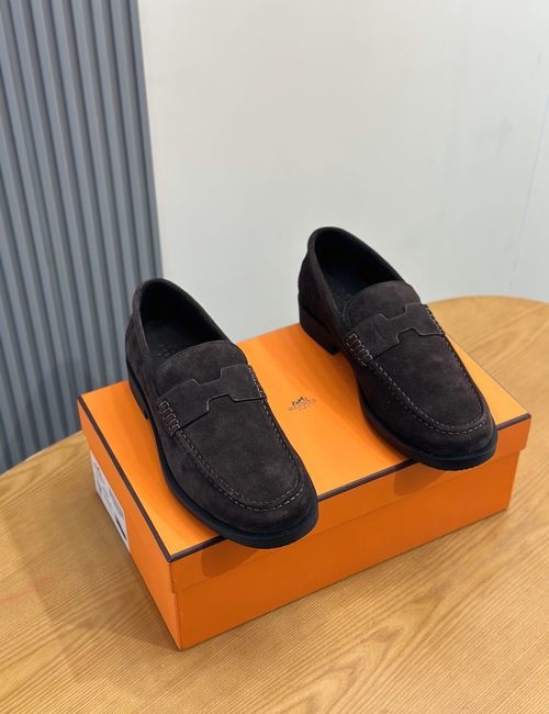 Hermes Premium Cowhide Casual Shoes