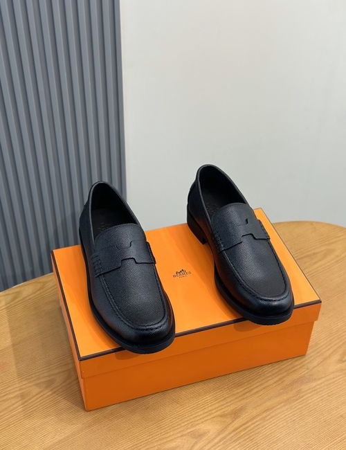 Hermes Premium Cowhide Casual Shoes