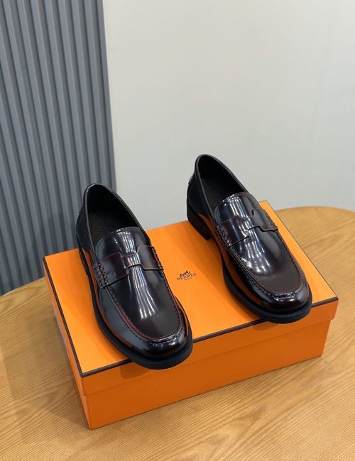 Hermes Premium Cowhide Casual Shoes