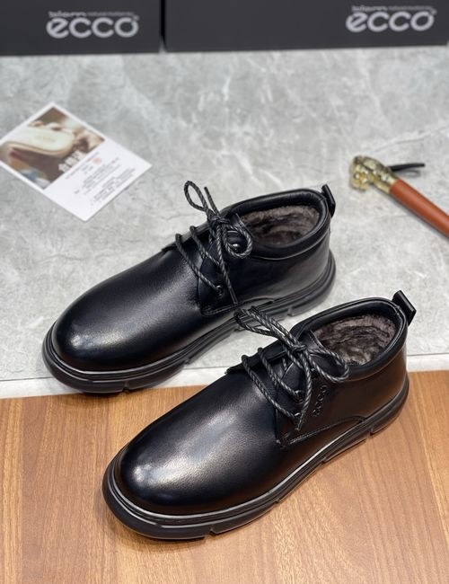 Ecco High-top Lace-up Wool Shoes