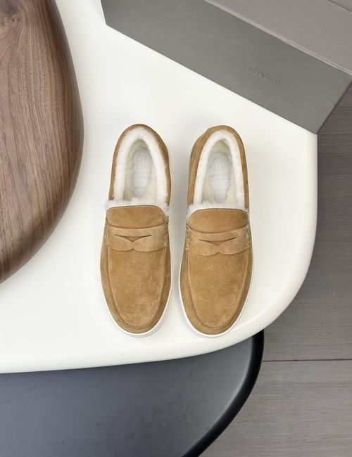 Brunello Cucinelli BC Suede Leather Trainer Casual Shoes
