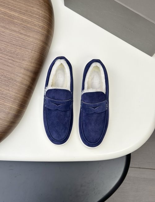 Brunello Cucinelli BC Suede Leather Trainer Casual Shoes