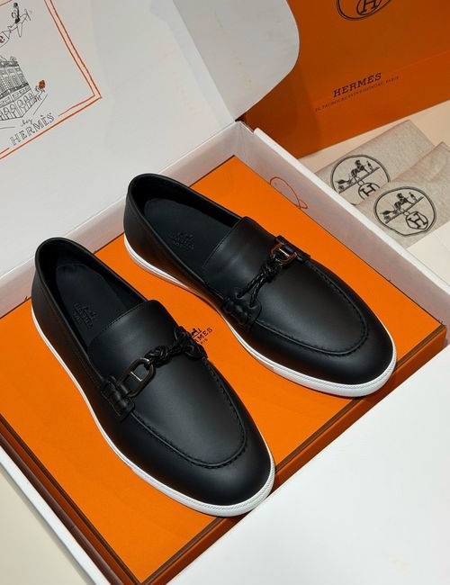 Hermes Bouning Woven Leather Sneakers