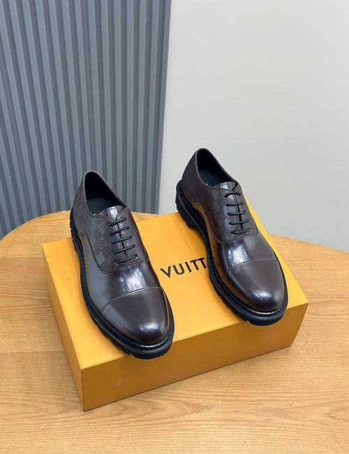 Louis Vuitton LV Premium Leather Shoes With TPR Sole