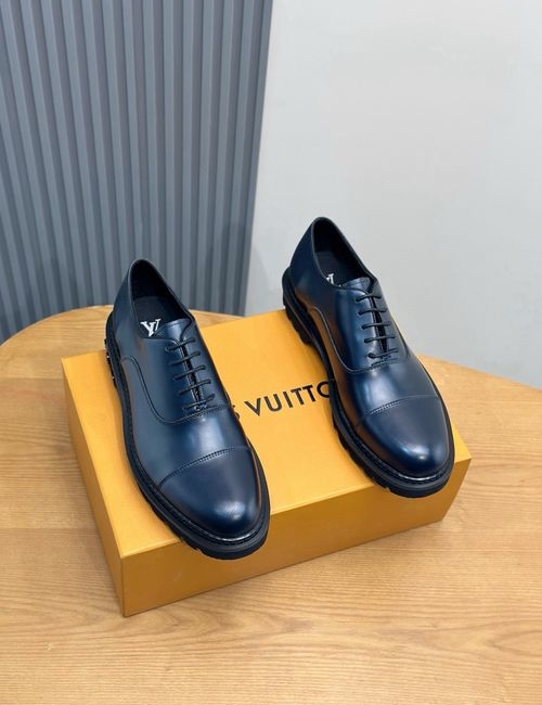 Louis Vuitton LV Premium Leather Shoes With TPR Sole