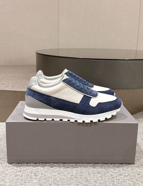 Brunello Cucinelli BC BC Color-block Cowhide Low-top Sneakers