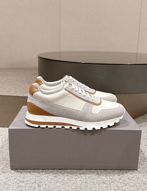 Brunello Cucinelli BC Color-block Cowhide Low-top Sneakers