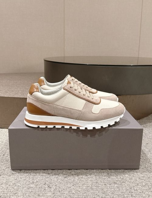Brunello Cucinelli BC BC Color-block Cowhide Low-top Sneakers