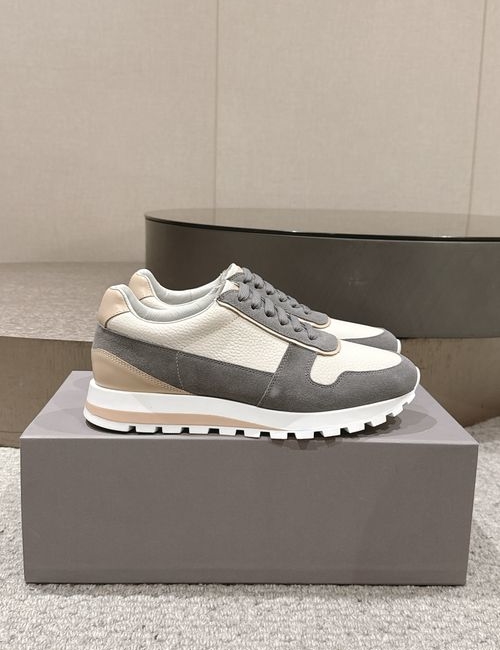 Brunello Cucinelli BC BC Color-block Cowhide Low-top Sneakers