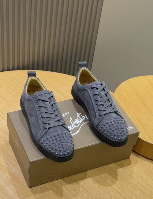 Christian Louboutin Cowhide Red Sole Casual Sneakers