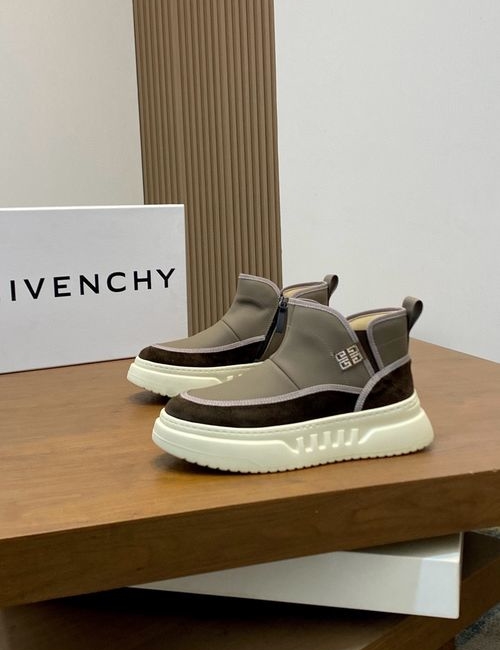 Givenchy Color-blocked Leather Casual Shoes With Logo